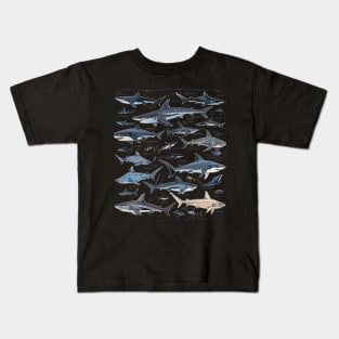 Shark Fearless Free-diving Kids T-Shirt